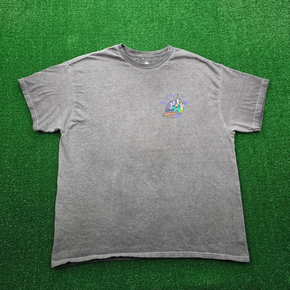 Disney Magic Kingdom Tshirt‎ Mens XL Gray Mickey's Not So Scary Halloween Party